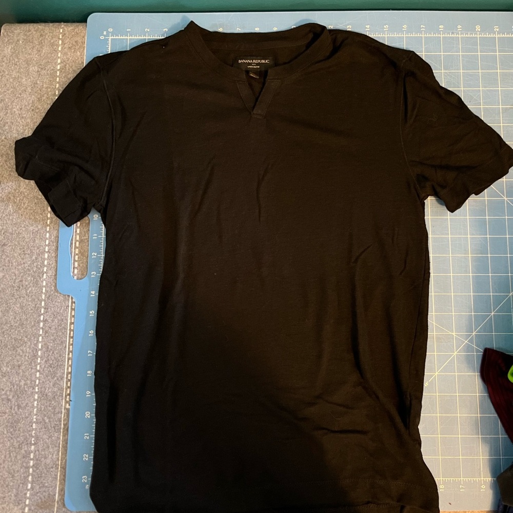 Black linen Banana Republic